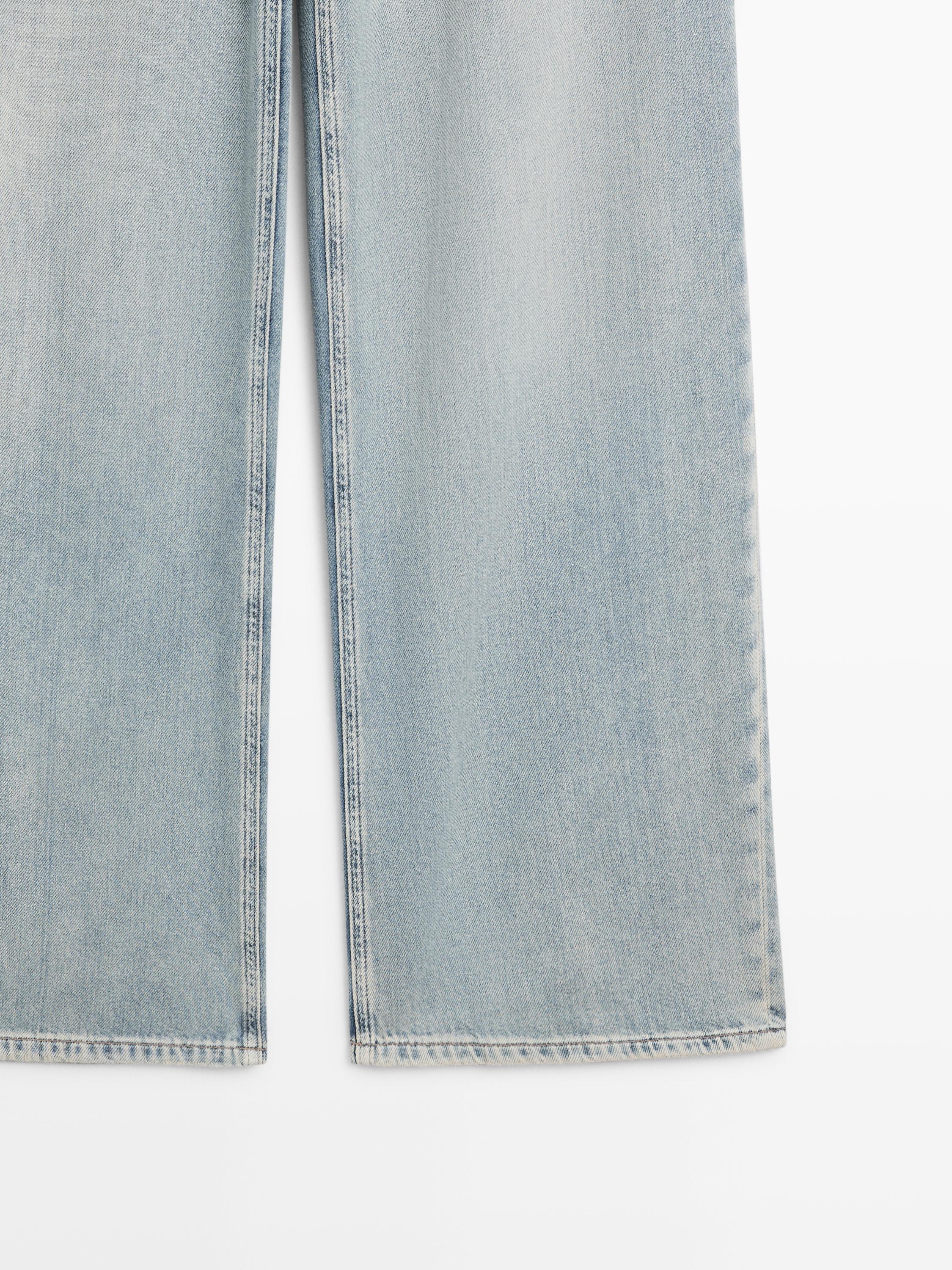 High-waist barrel fit jeans